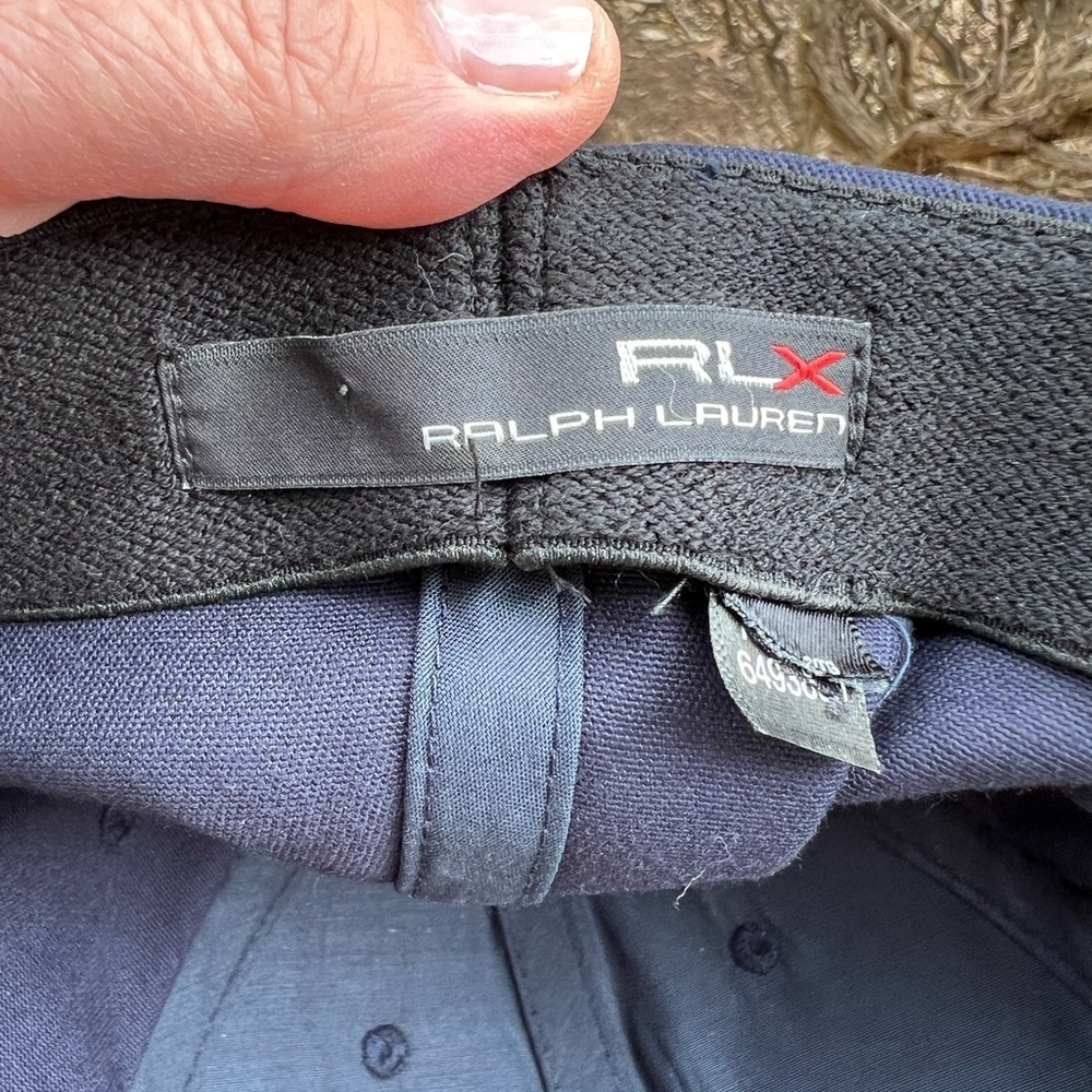 RLX Ralph Lauren blue white embroidered golf cap one size preppy athleisure - Picture 6 of 8